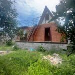 ویلایی سوئیسی روف گاردن با نمای چوب کارینو